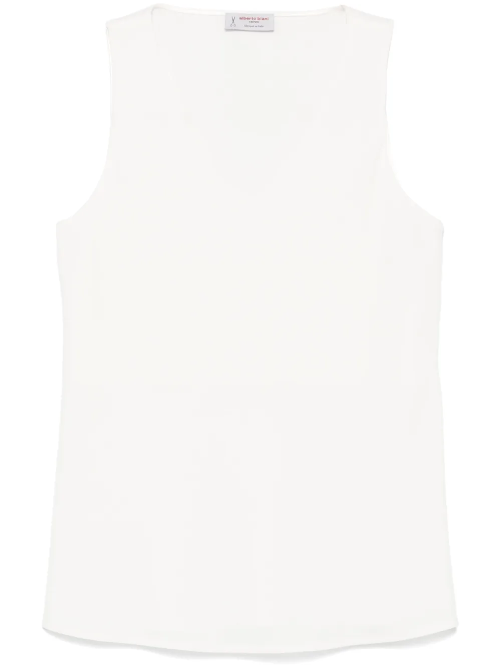 Alberto Biani crepe vest | White | Image 1