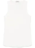 Alberto Biani crepe vest - White