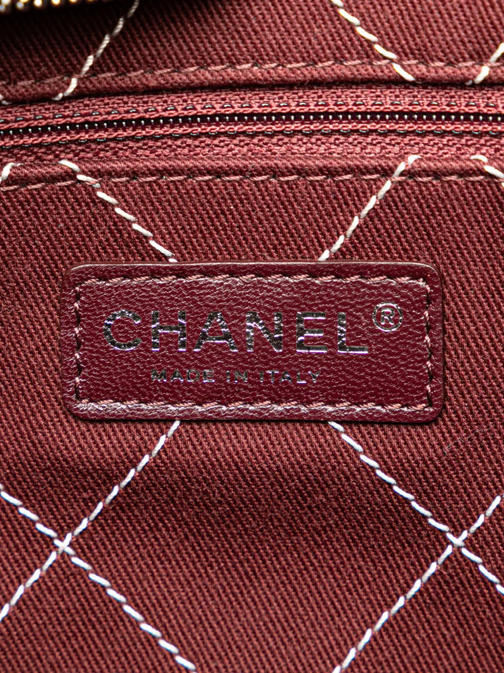 Pre-owned Chanel 2014-2015 Small Quilted Caviar Daily Shopping Tote Bag In Grey