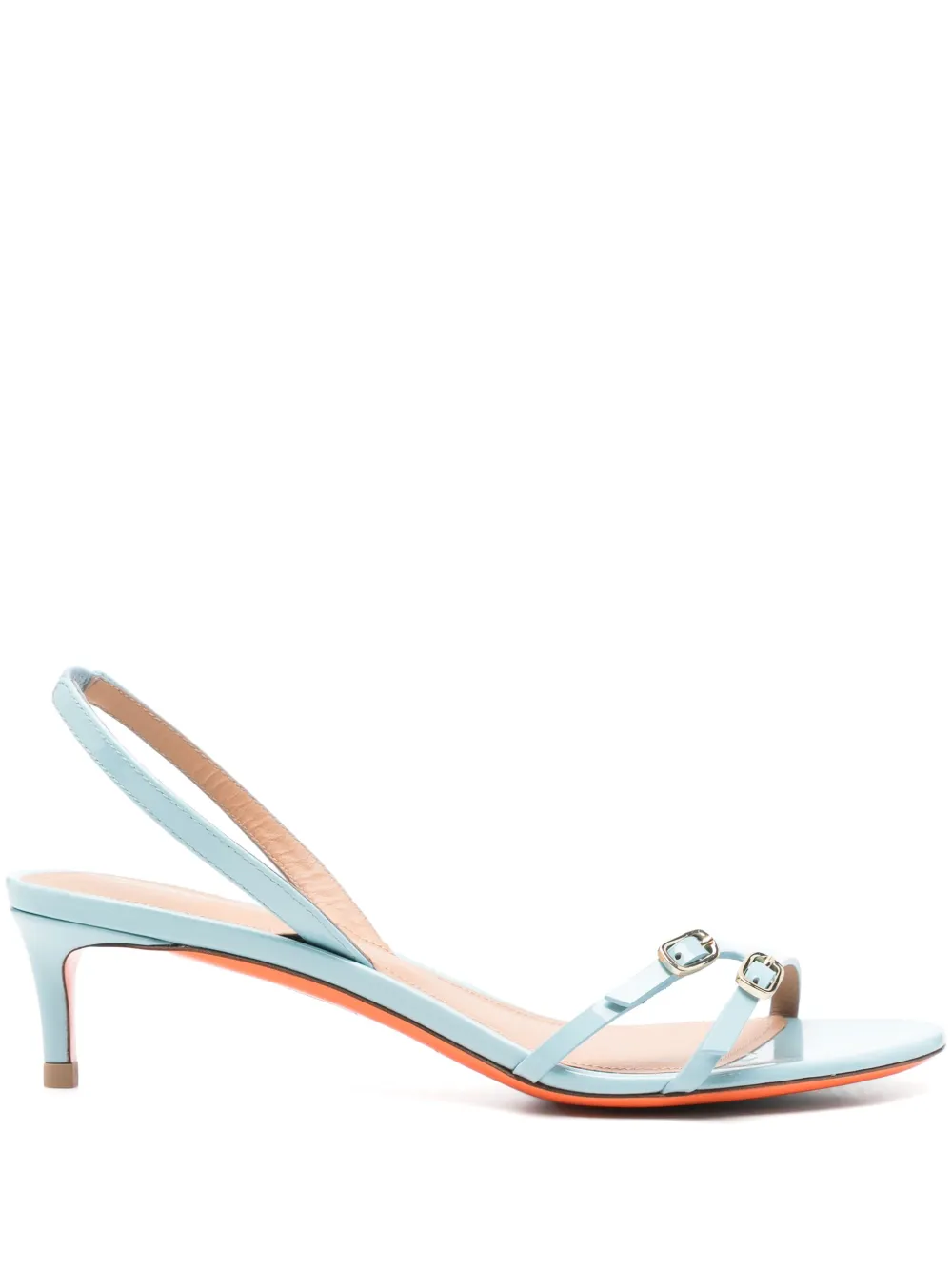 Santoni 50mm leather sandals Blue