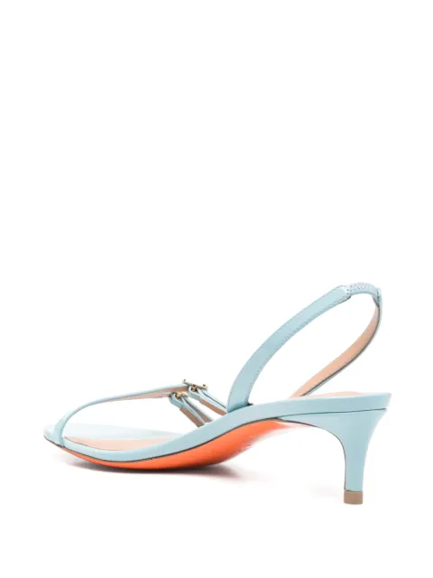 Santoni 50mm leather sandals WHQX71496HA2NVHD - 2