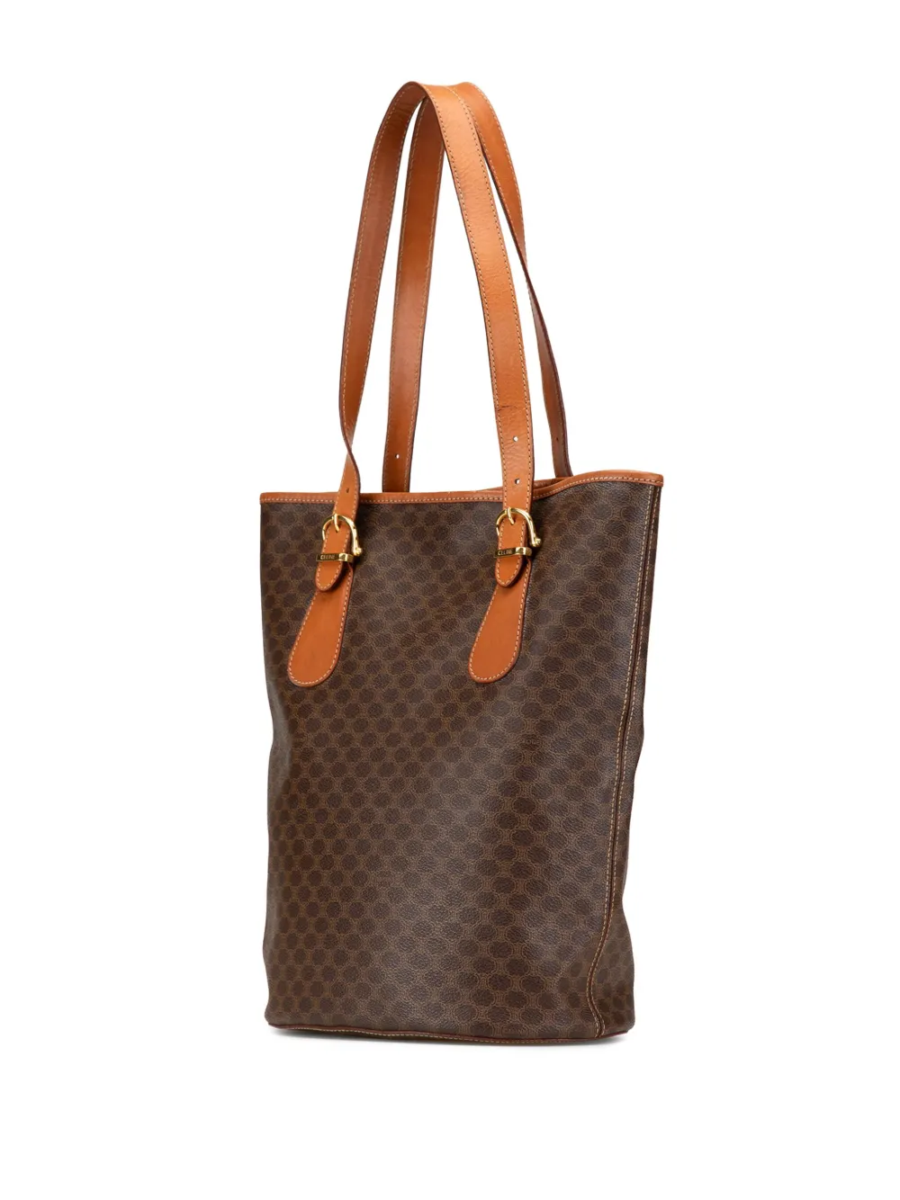 Céline Pre-Owned 1997 Macadam Coated Canvas tote bag - Bruin