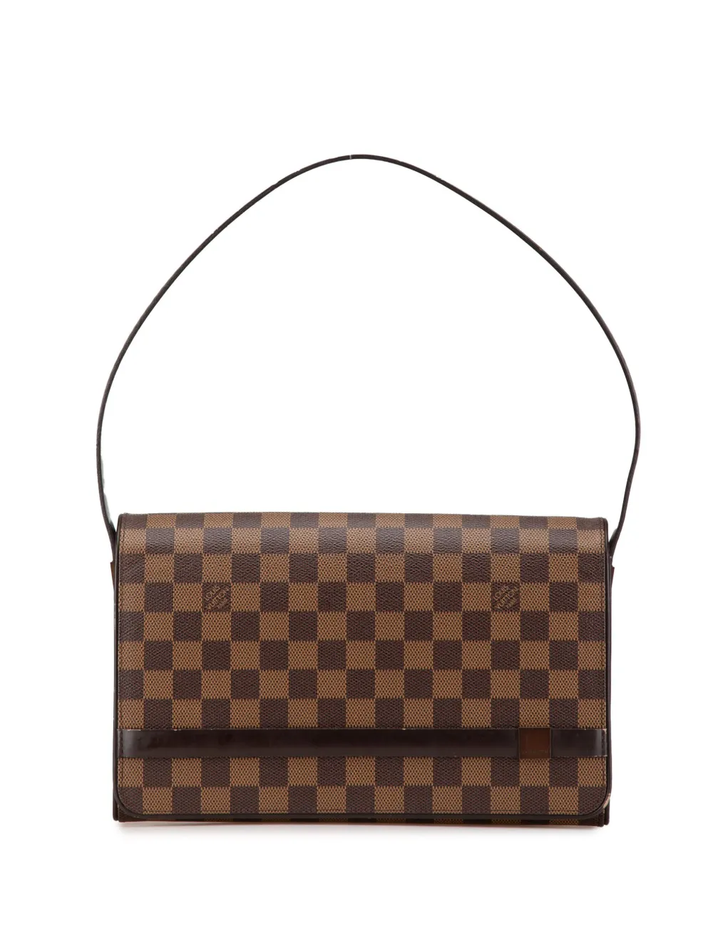 Louis Vuitton Pre-Owned 2003 ダミエ エベヌ トライベッカ ロング ショルダーバッグ - ブラウン Louis Vuitton Pre-Owned 2003 ダミエ エベヌ トライベッカ ロング ショルダーバッグ - ブラウン