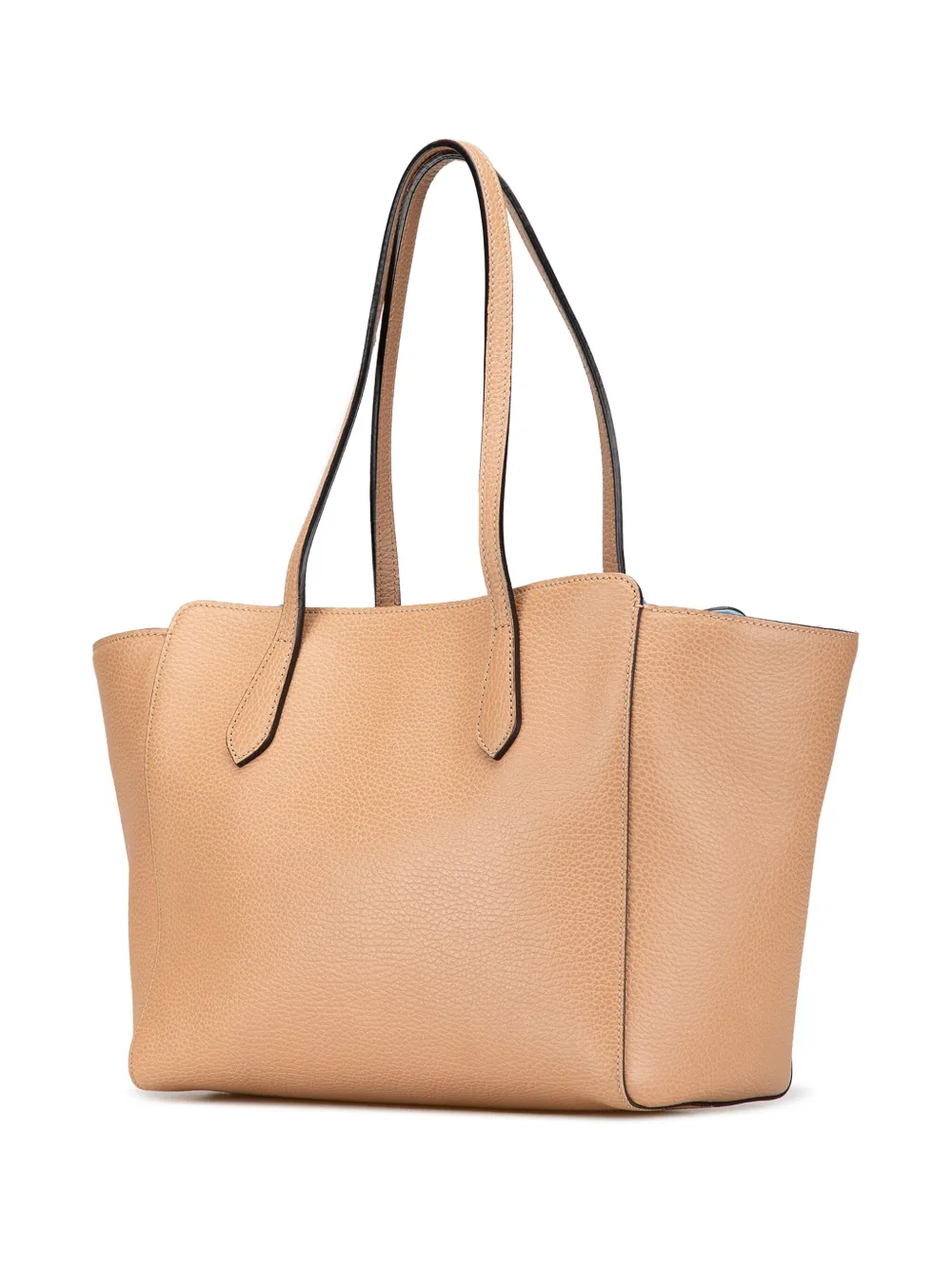 Gucci Pre-Owned 2000-2015 Medium Leather Swing tote bag - Bruin