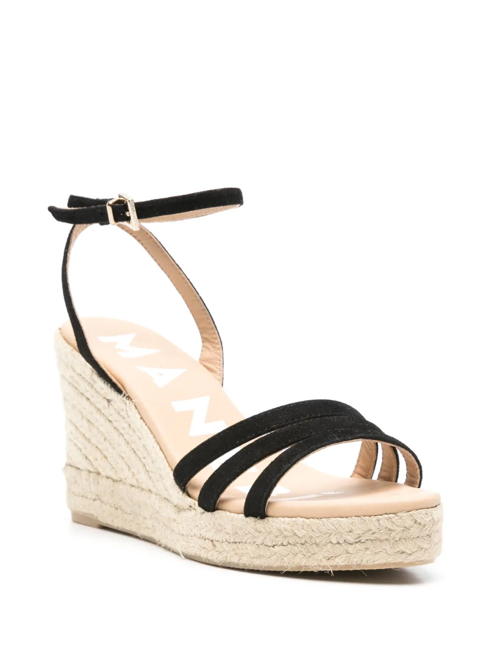 Manebi 100 mm Hamptons espadrilles - Zwart
