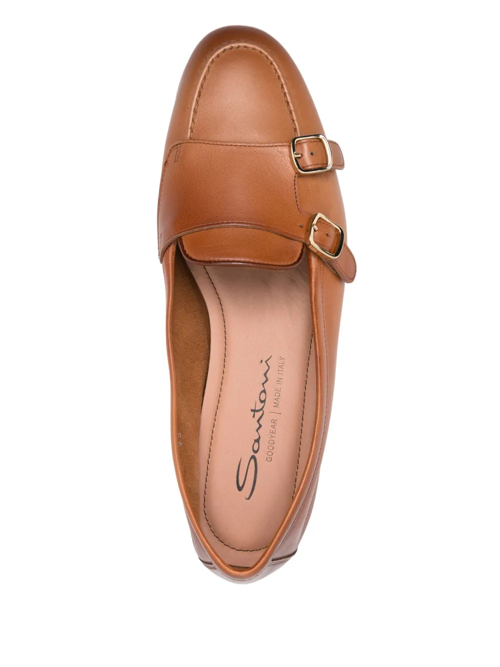 Santoni Carlos monk shoes Brown