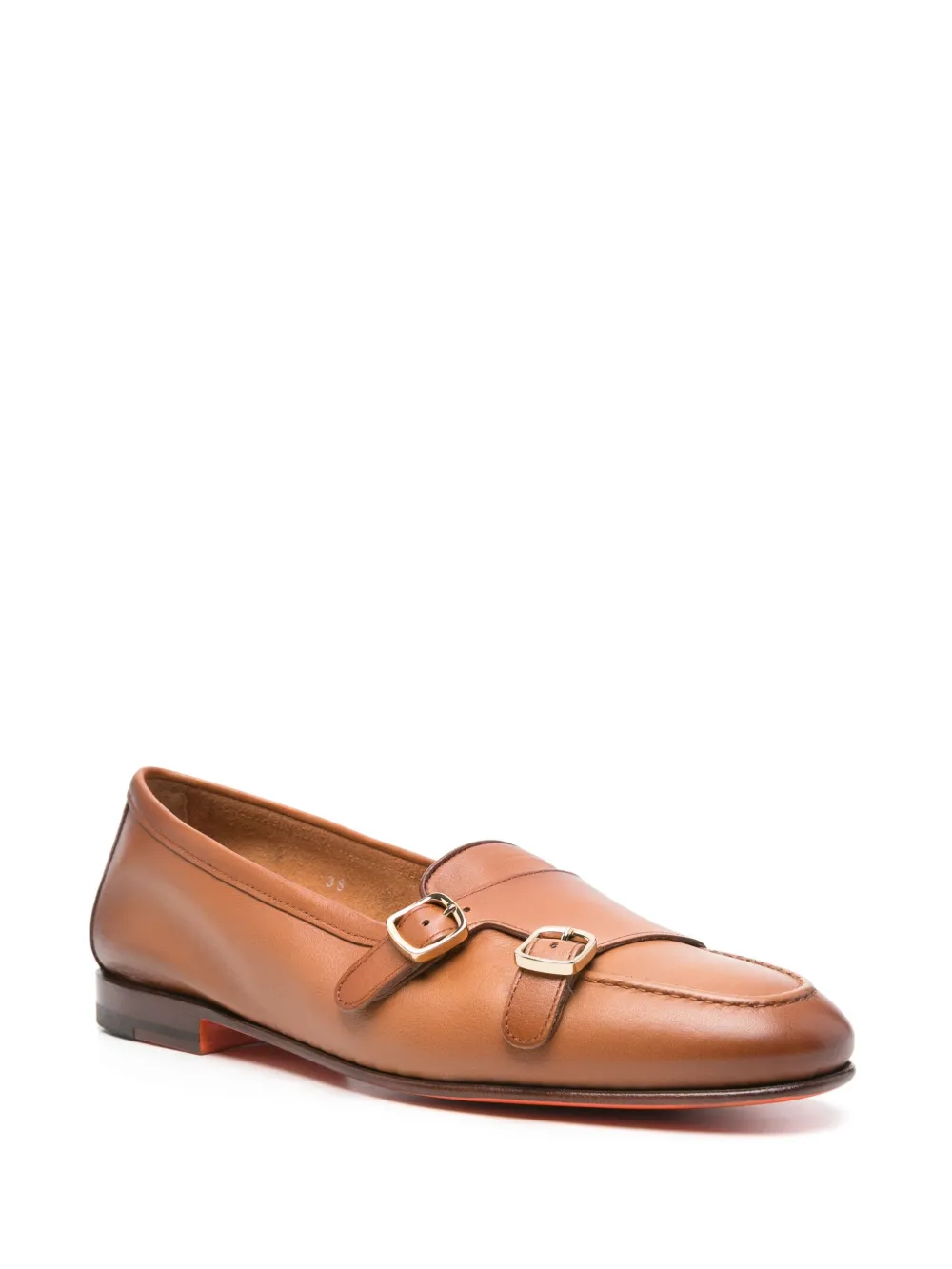 Santoni Carlos gespschoenen - Bruin
