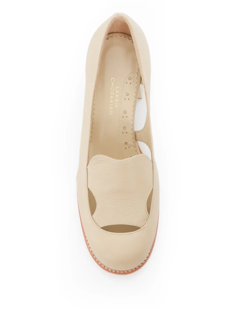 Sarah Chofakian 40mm Fragmento pumps Neutrals