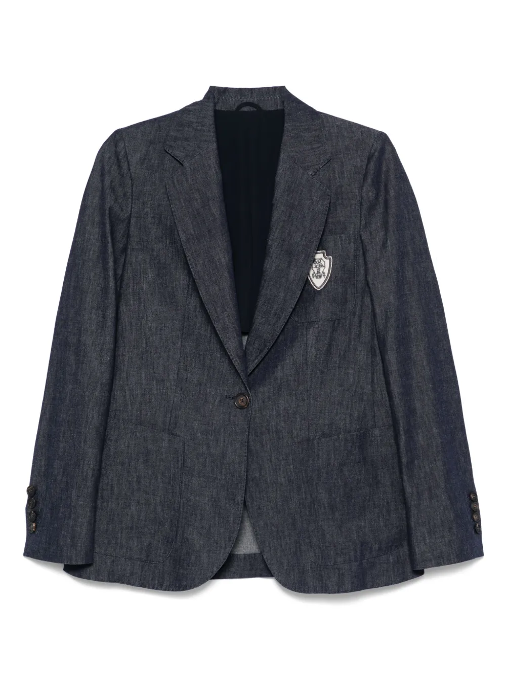 Brunello Cucinelli chambray blazer | Blue | Image 1