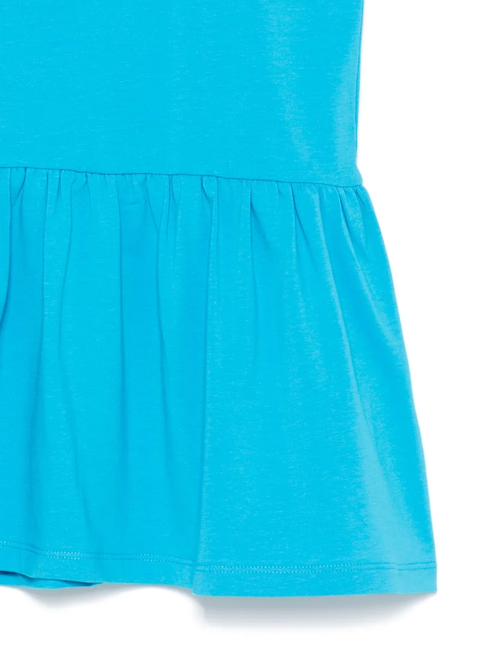 Moschino Kids Jurk met logoprint Blauw