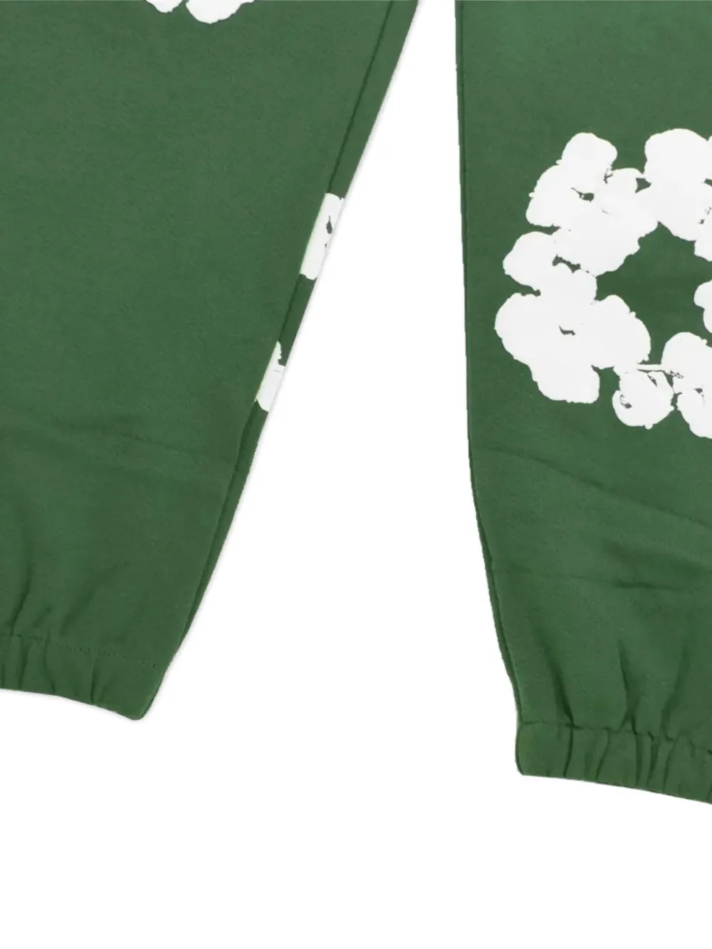 Denim Tears Drawstring Floral-print Track Pants In Green