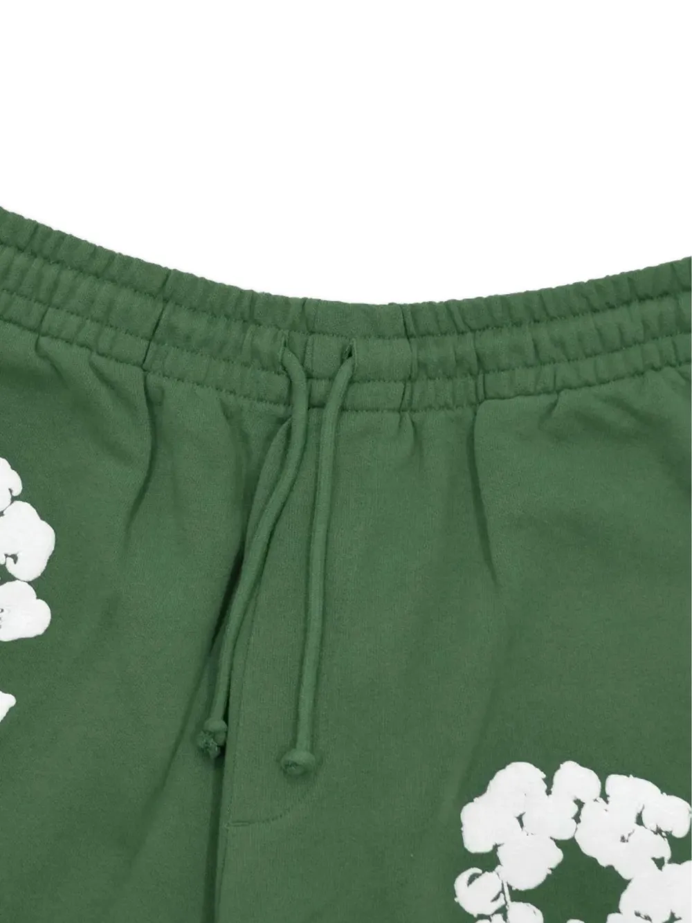 Denim Tears Drawstring Floral-print Track Pants In Green
