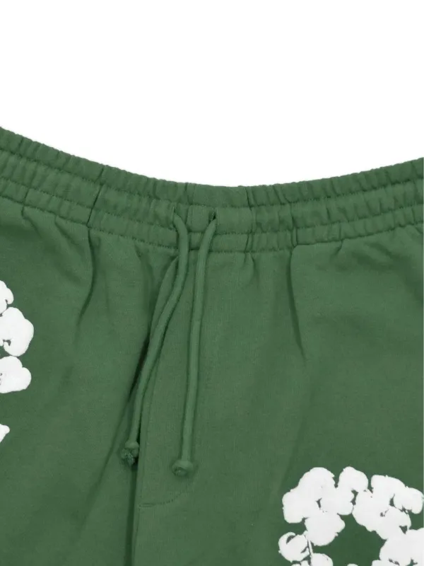 Denim Tears Calça Esportiva Floral Com Ajuste No Cós | Verde