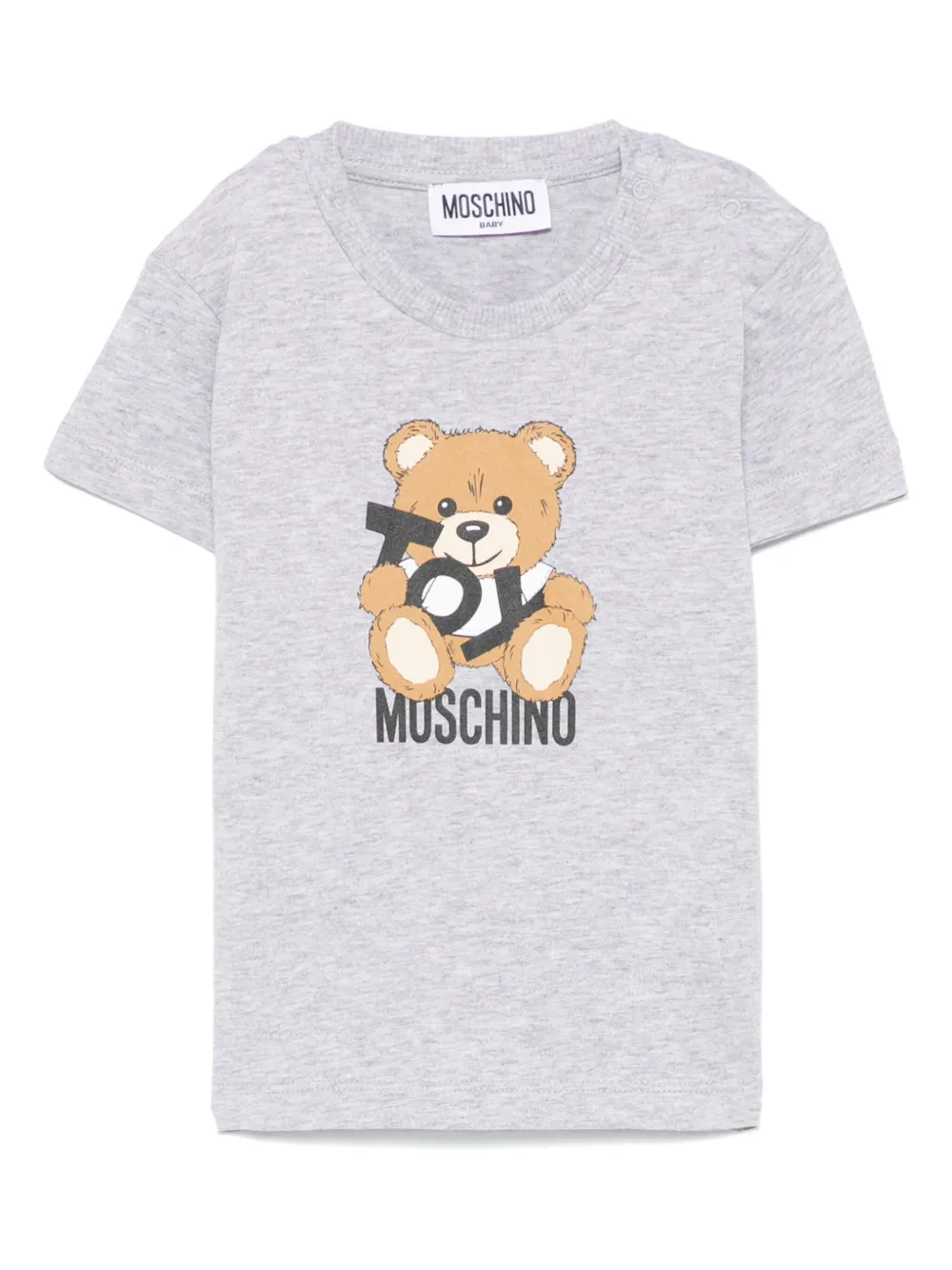 Moschino Kids T-shirt met teddybeerprint Grijs