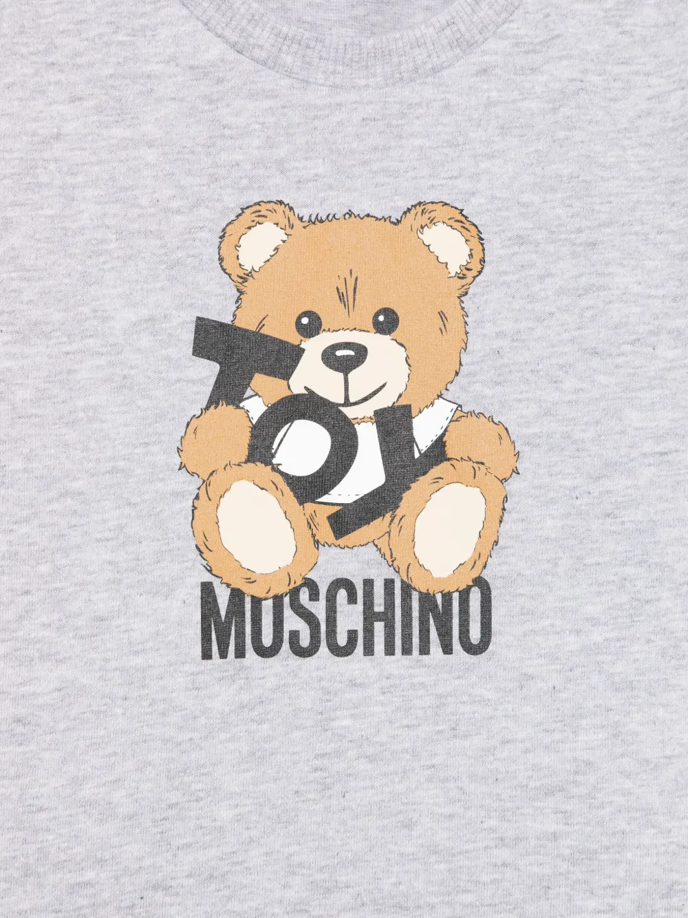 Moschino Kids T-shirt met teddybeerprint Grijs