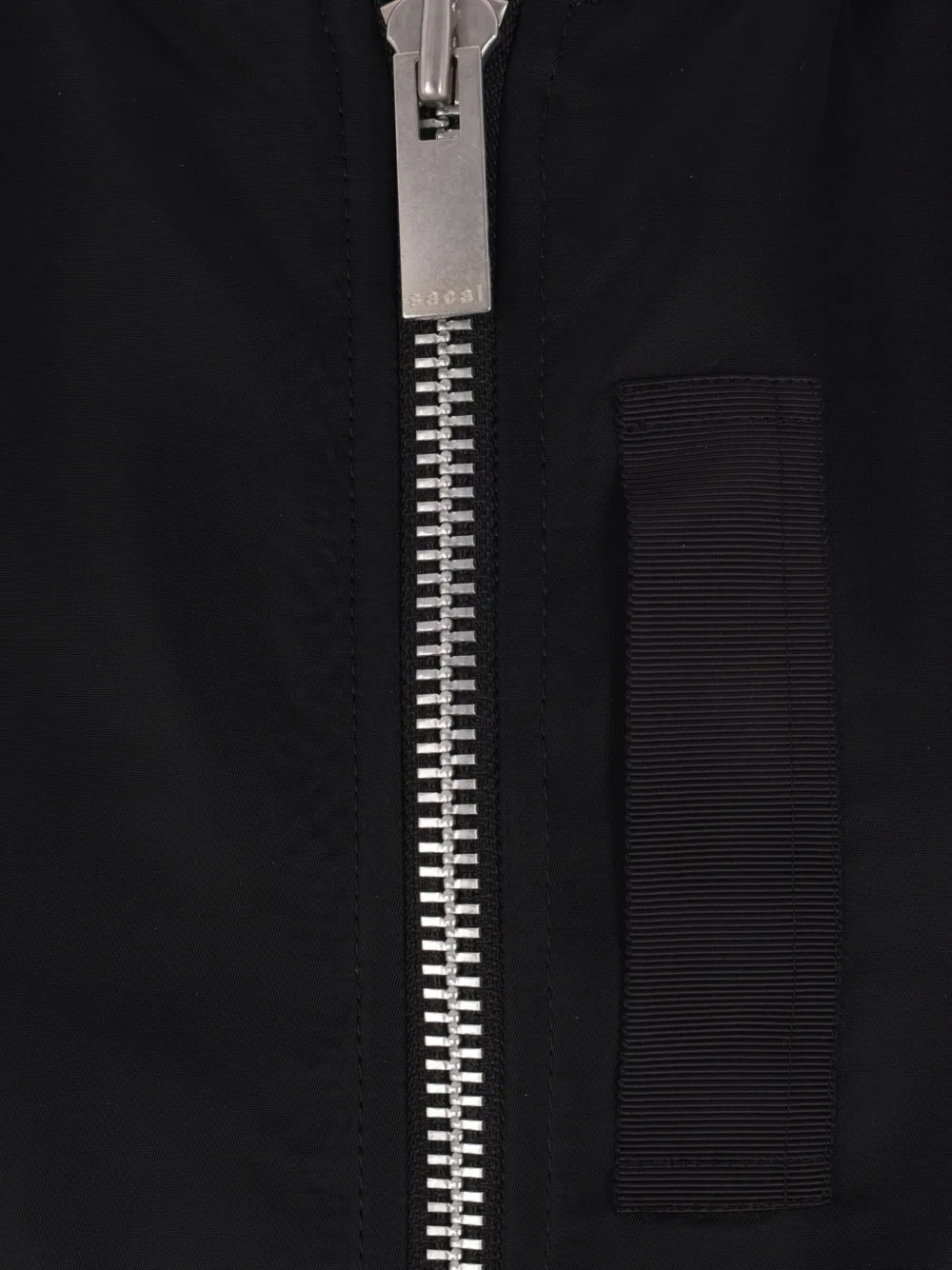 sacai Gabardine twill jack Zwart