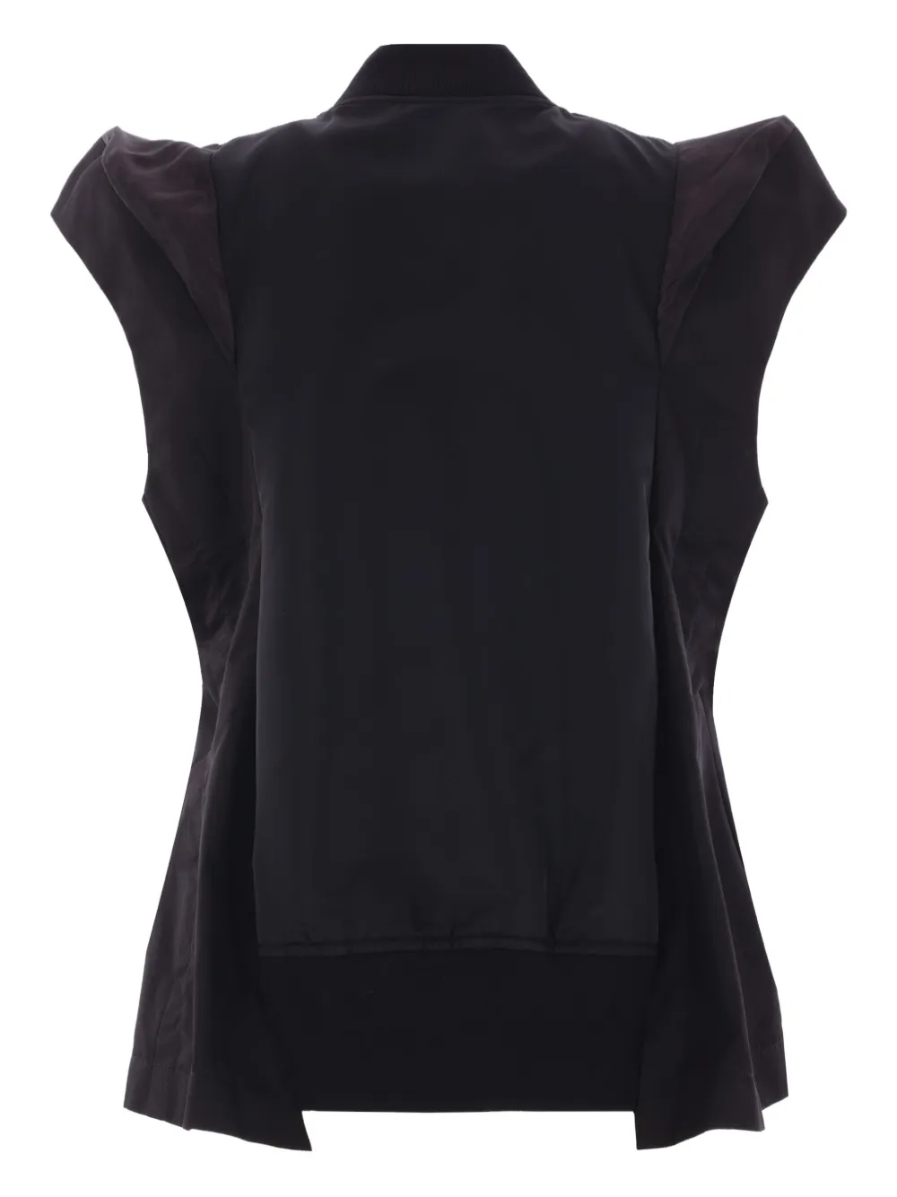 sacai Gabardine twill jack Zwart