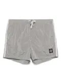 Stone Island logo-patch swim shorts - Grey