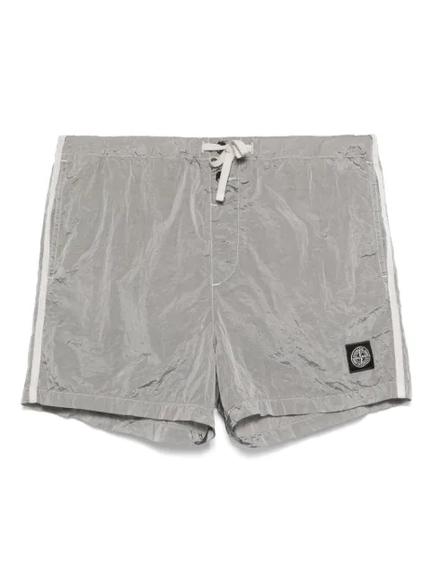Stone Island logo-patch swim shorts