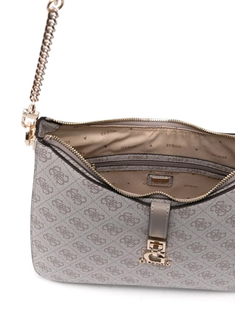 GUESS USA Zamira schoudertas Beige