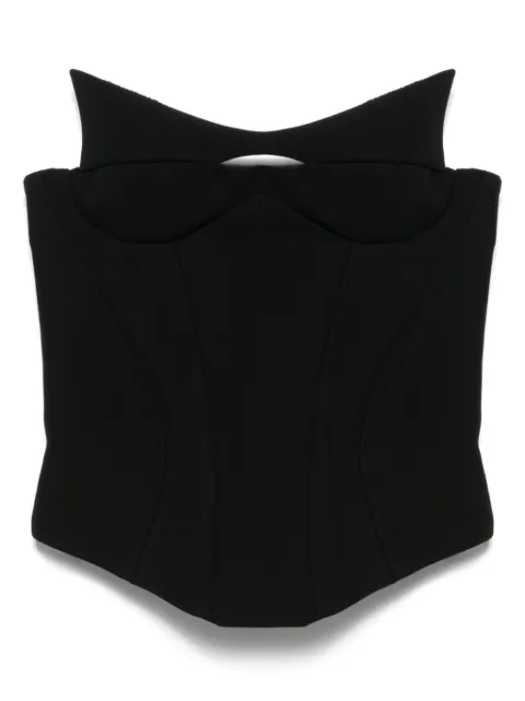 Mugler sleeveless corset top