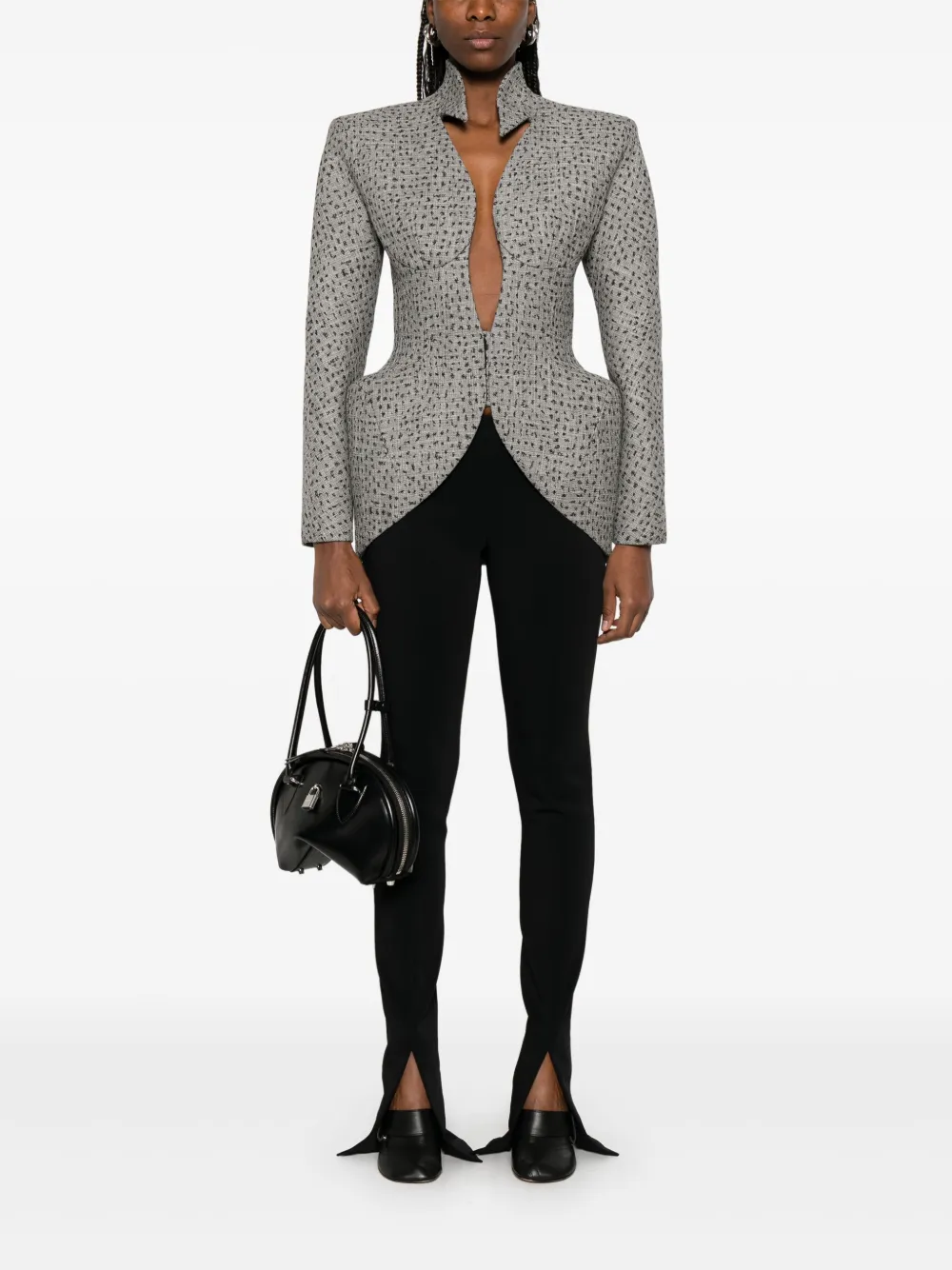 Mugler Broek met split - Zwart