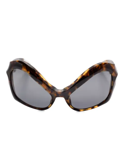 Mugler lentes de sol con armazón cat eye estilo carey