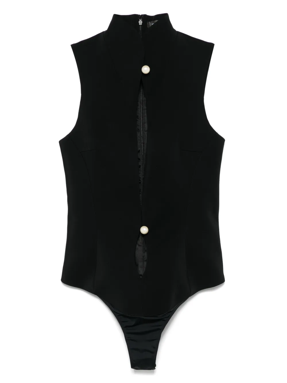 Mugler カットアウト ロンパース - ブラック Mugler カットアウト ロンパース - ブラック