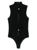 Mugler cut-out playsuit - Black