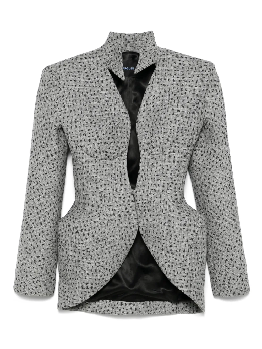 Mugler chamarra con cuello de pico | gris | Image 1