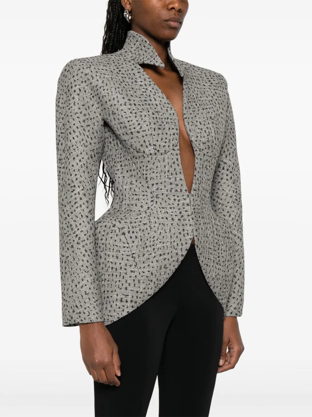 Mugler Jack met stippen en spikes Grijs