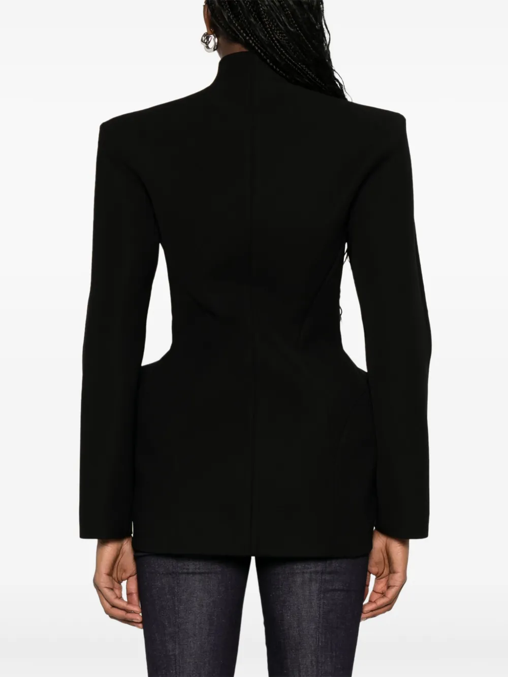 Mugler Jack met print Zwart