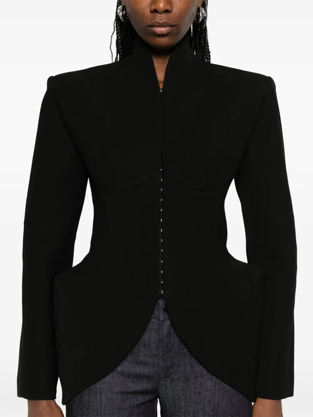 Mugler Jack met print Zwart