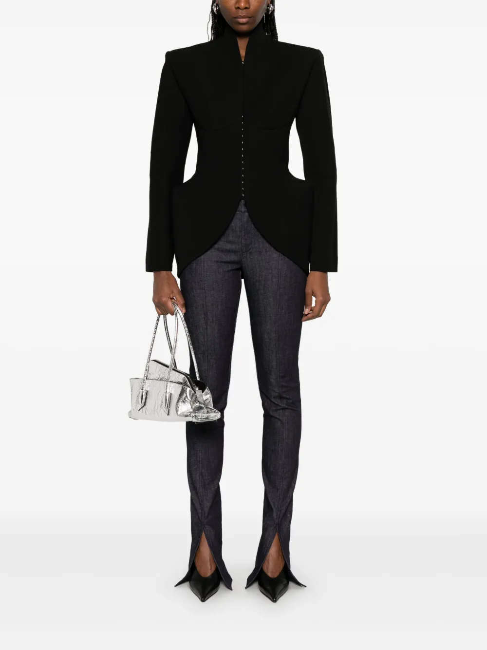 Mugler Jack met print Zwart