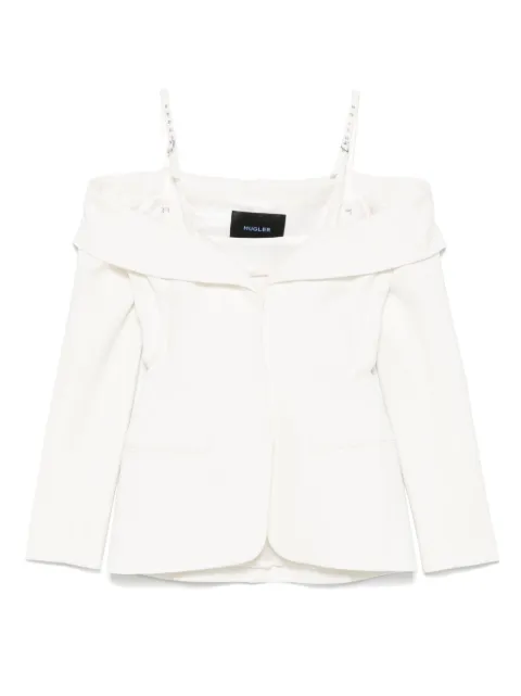 Mugler chamarra ajustada