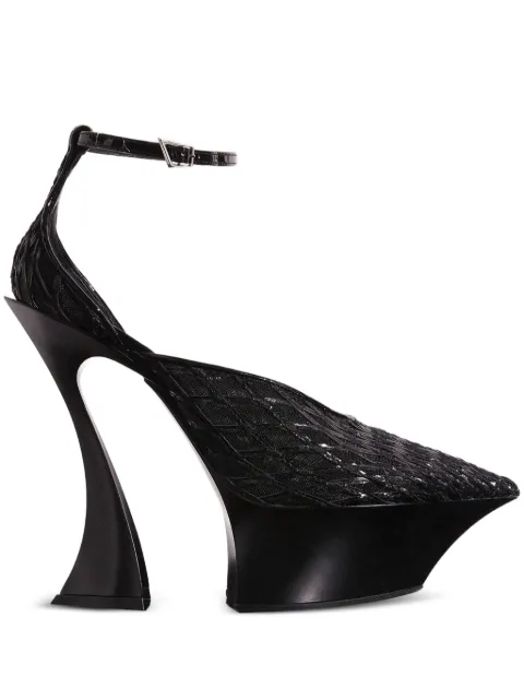 Mugler embellished sculpted mules
