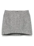 Mugler dotted tailored mini - Grey