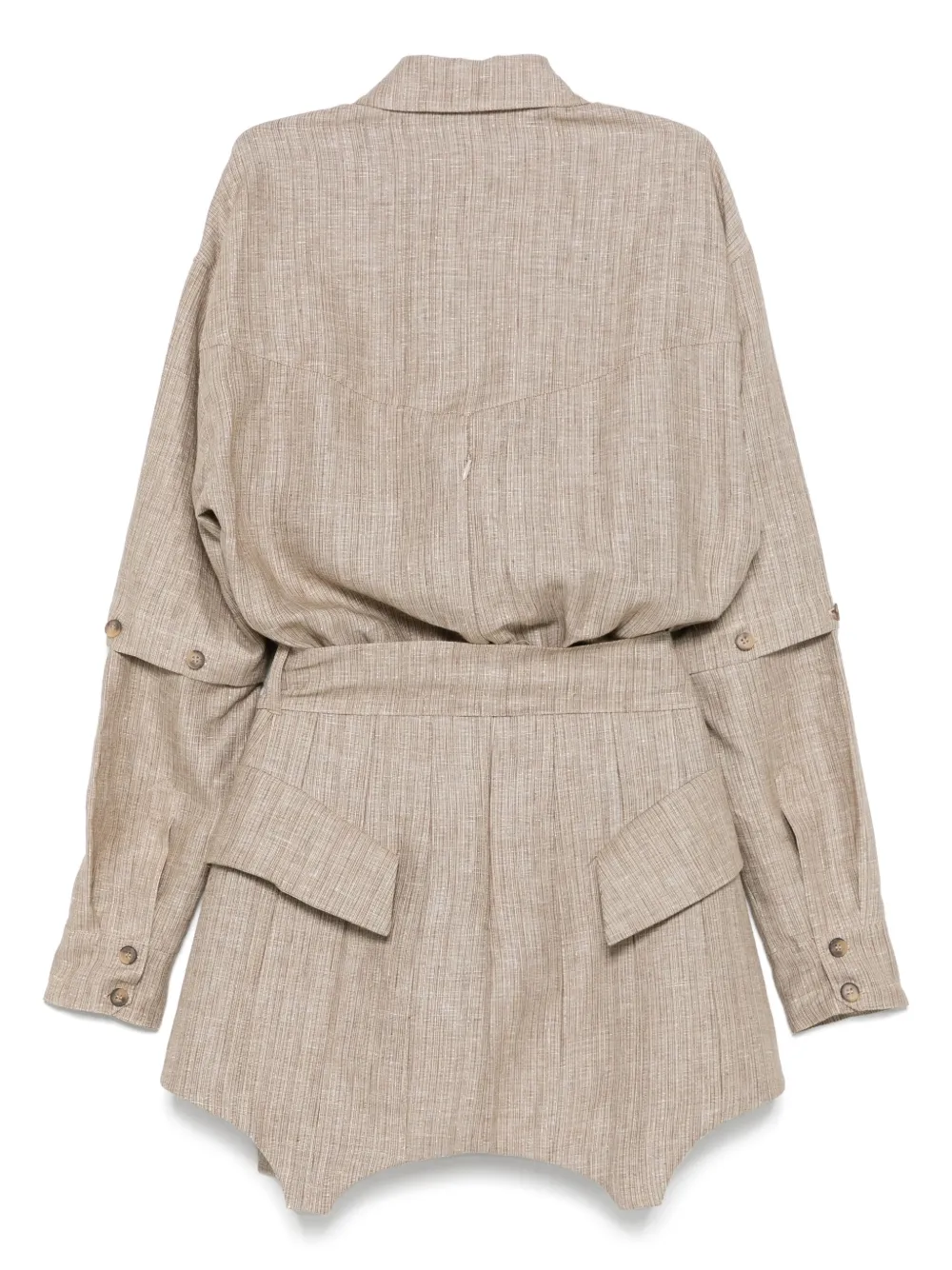PNK Mini-jurk met korset rok - Bruin