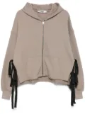 PNK cut-out cotton hoodie - Brown