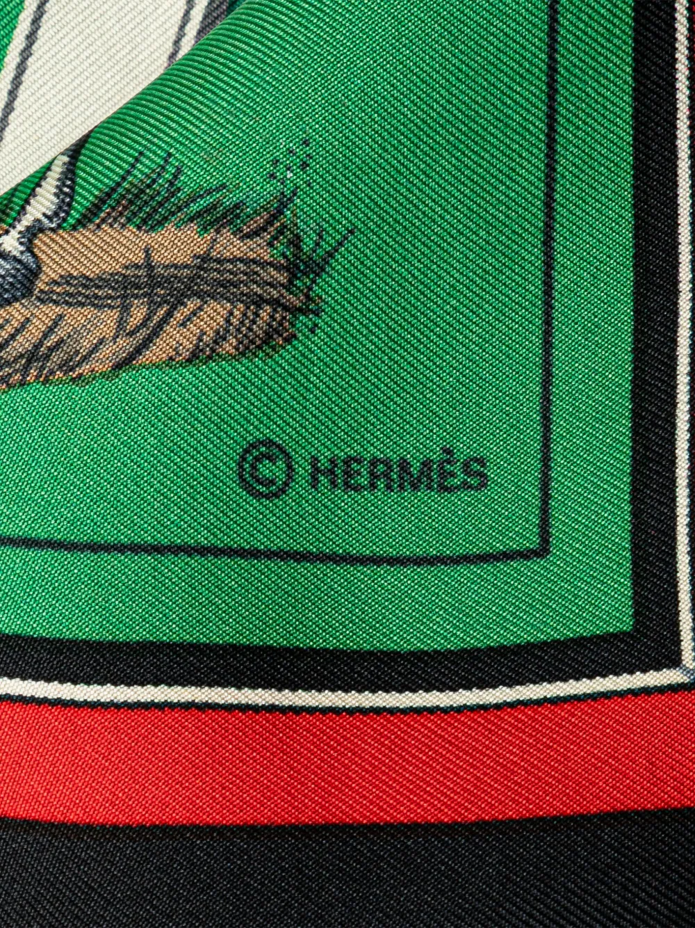 Hermès Pre-Owned 20th Century Couvertures Et Tenues De Jour Silk Scarf scarves - Groen