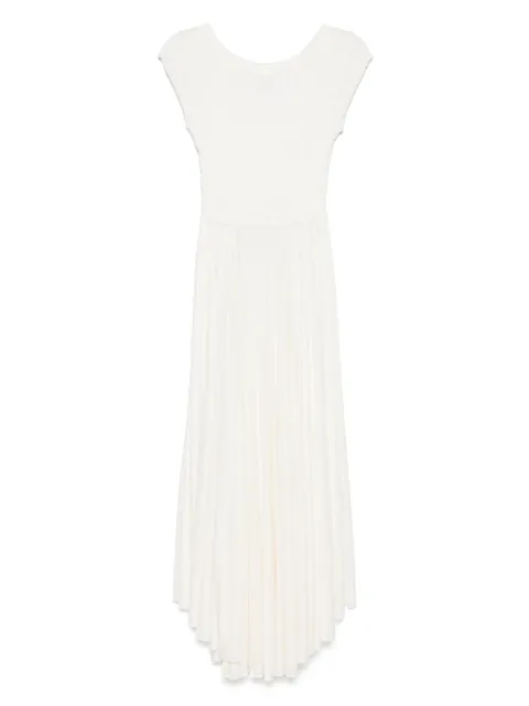 PNK shirred-panel midi dress RCREAL - 1