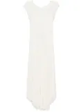 PNK shirred-panel midi dress - White