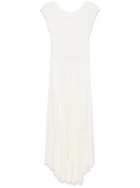 PNK vestido midi con panel fruncido