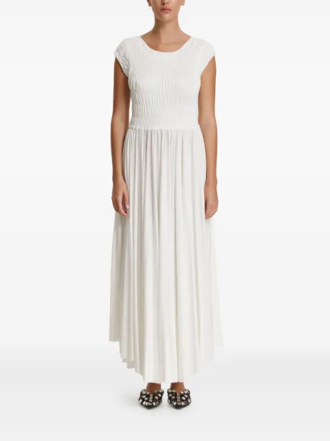 PNK shirred-panel midi dress