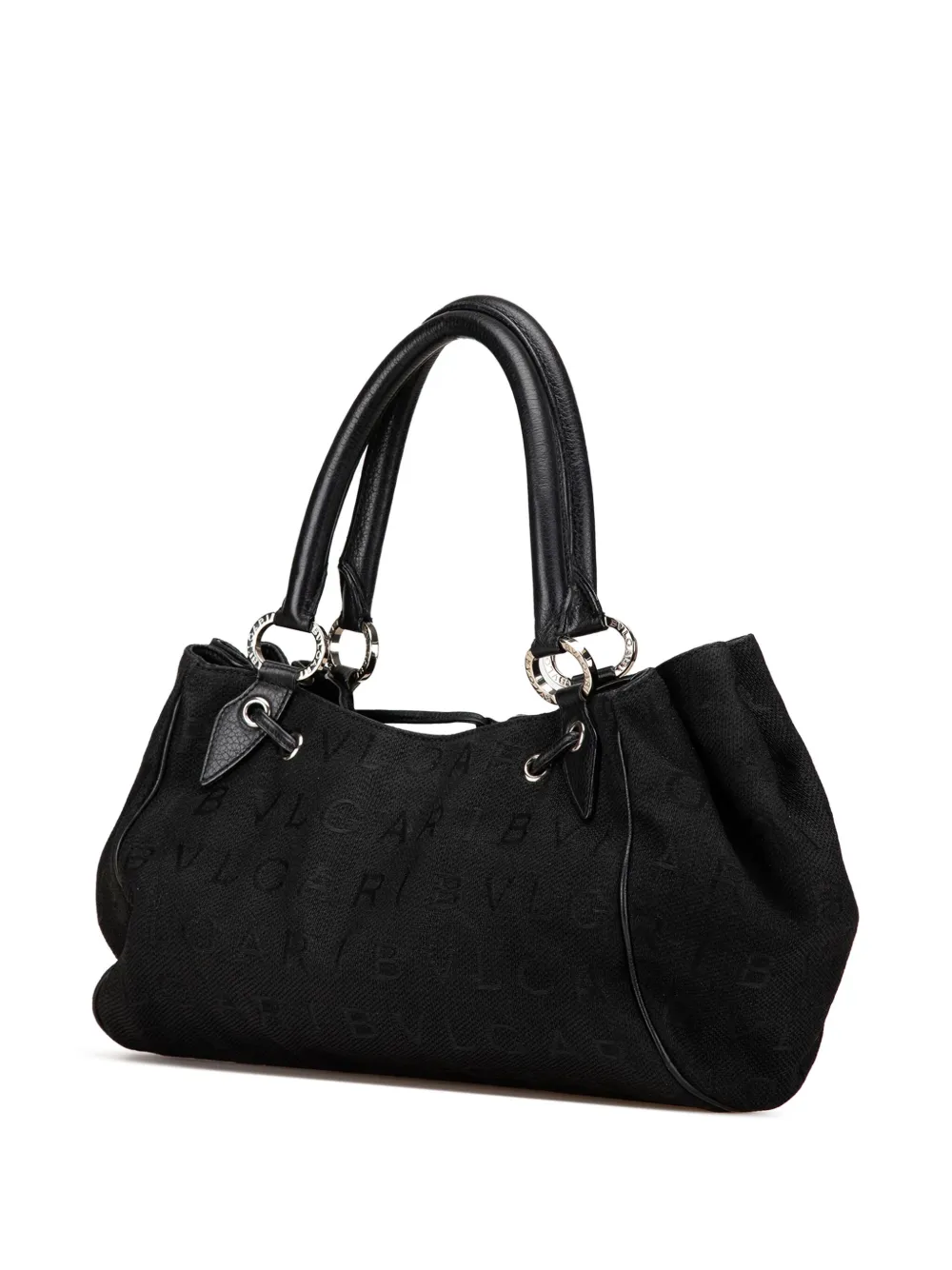 Bvlgari Pre-Owned 2000-2024 Logomania Canvas handbag - Zwart