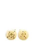 CHANEL Pre-Owned 2001 Resin and Gold-Plated Glitter CC Clip On Earrings costume earrings