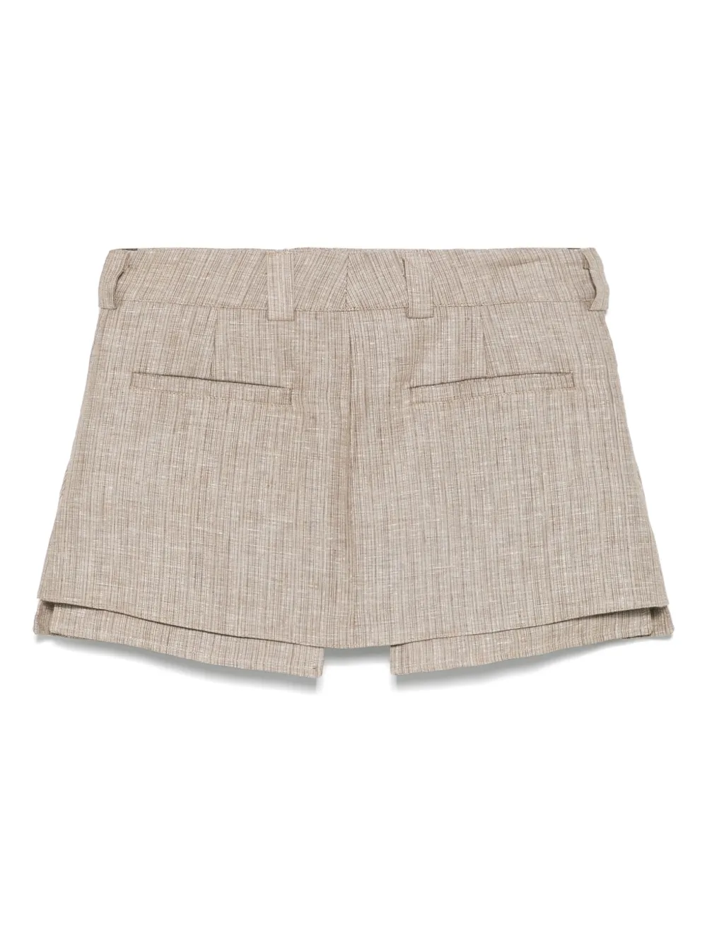 PNK Mini-rok met lurex detail - Bruin