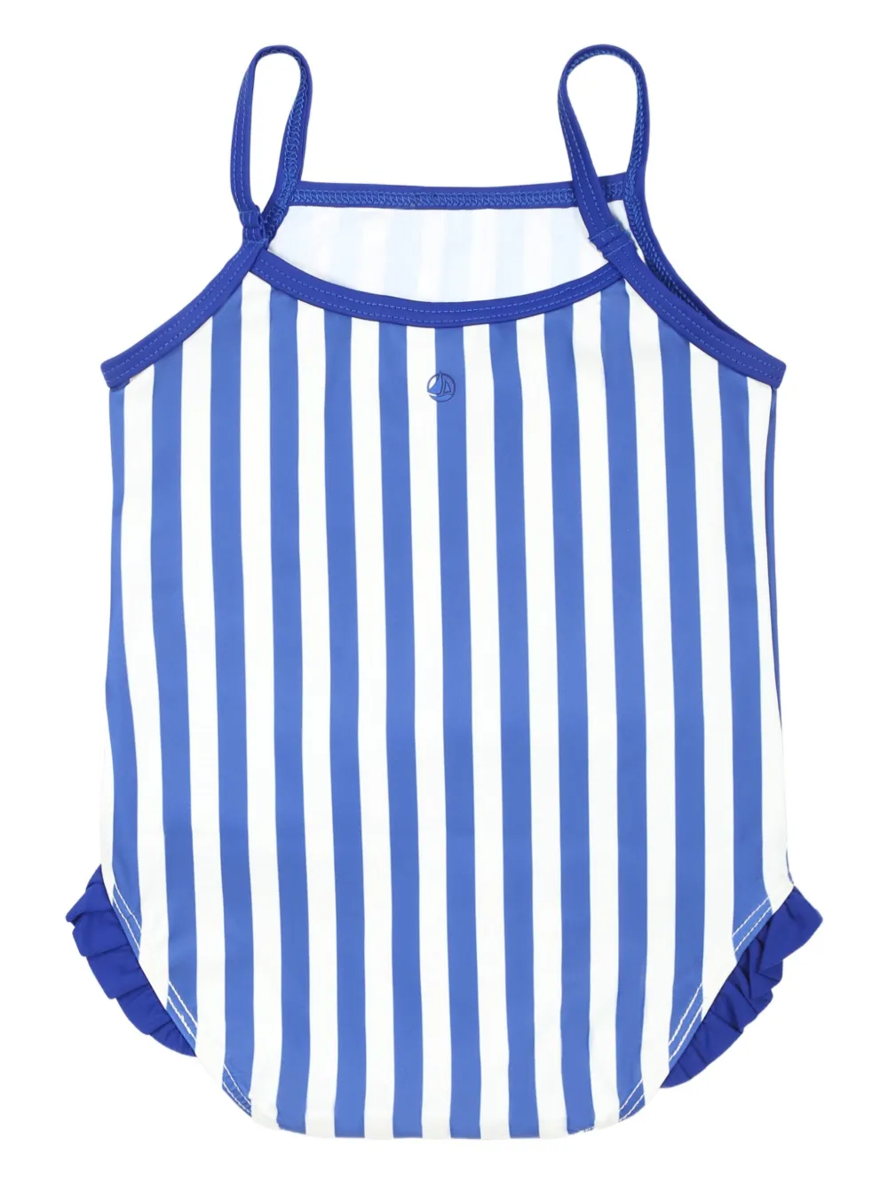 Petit Bateau Maiô listrado com babados | Maiôs | Image 2