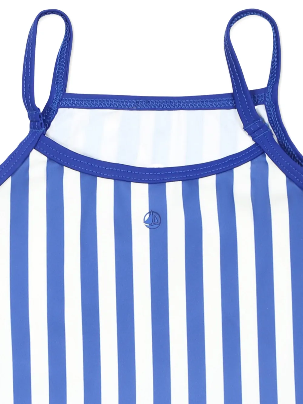 Petit Bateau Gestreept badpak met ruches Blauw