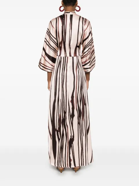 KITAGI striped maxi dress 25EK332R - 3